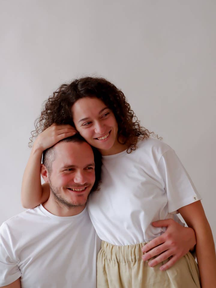 Genderless White T-Shirt (Organic Cotton) for wholesale by slowbasic