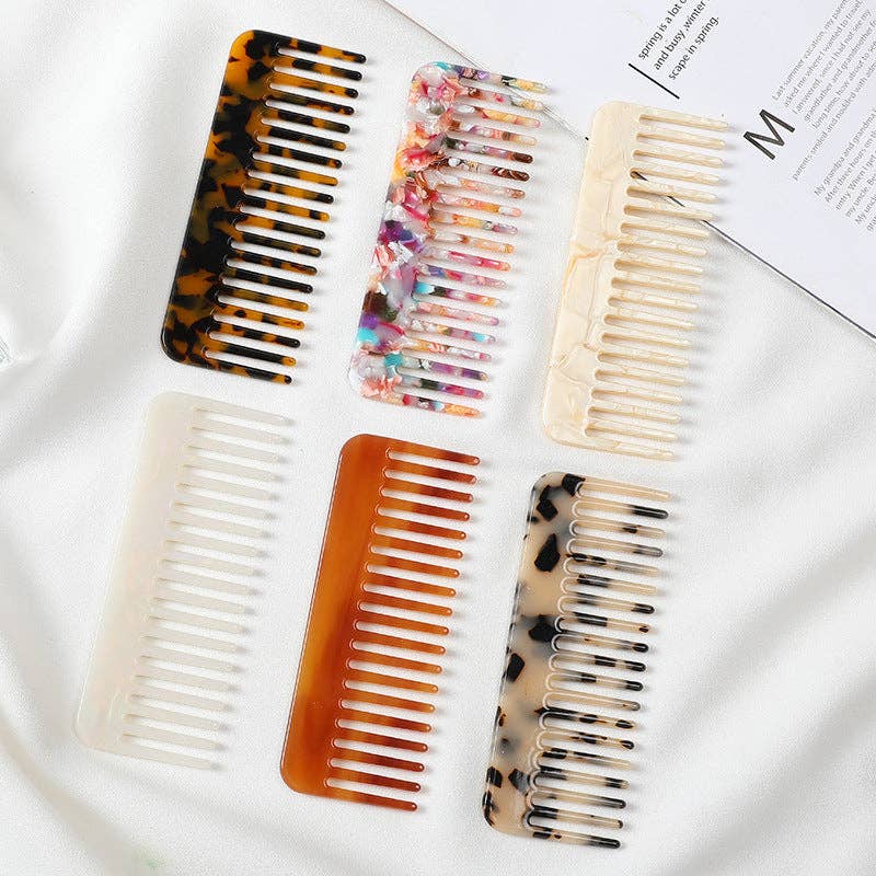 Dipped Shop - Wholesale Hair Brush/Comb - Acrylic Square Mini Portable Hair Combs DP25E68718