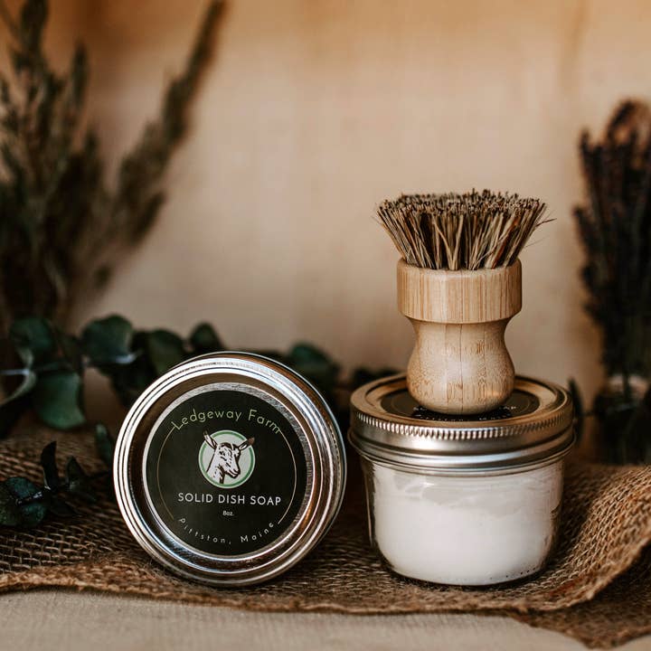 Ledgeway Farm - Wholesale Dish Soap - Solid Dish Soap & Brush Set1