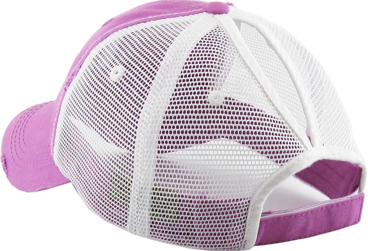 KBETHOS – Boné de beisebol - Mulher por atacado – Boné ajustável de malha com abertura para rabo de cavalo47