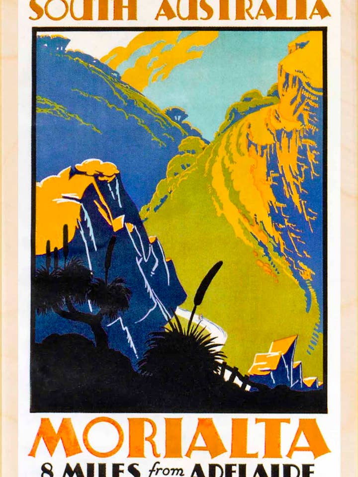 Morialta, Australien - Miljøvenlige souvenirs for engroshandel hos THE WOODEN POSTCARD COMPANY