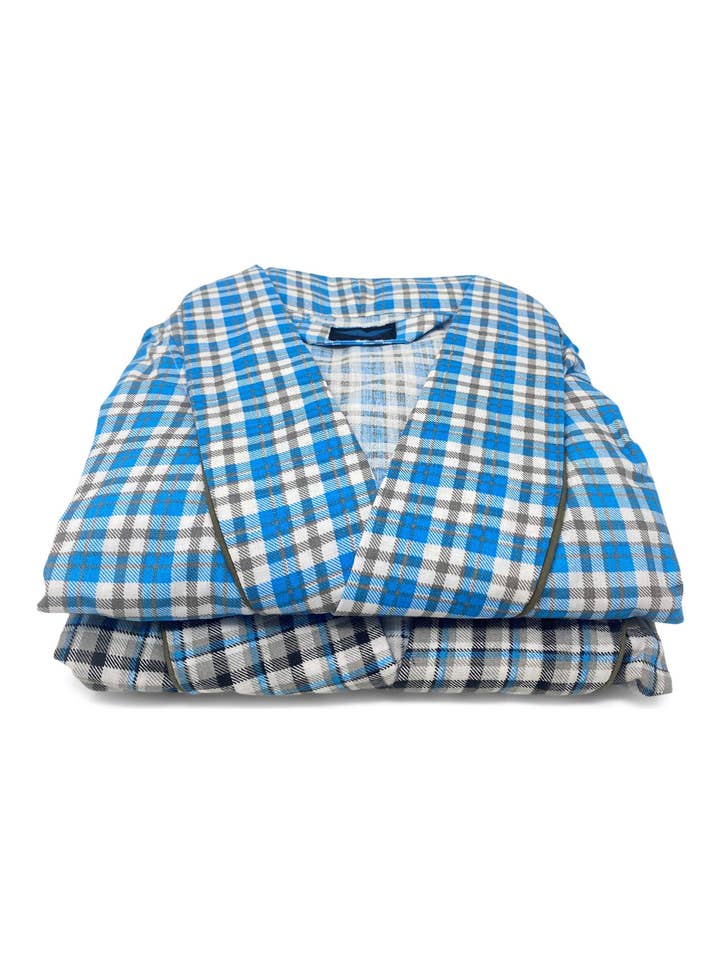 I-Wear Brands - Wholesale Robe - Men's - 2 Pack Men's Lightweight Long Robe -Premium Cotton Blend