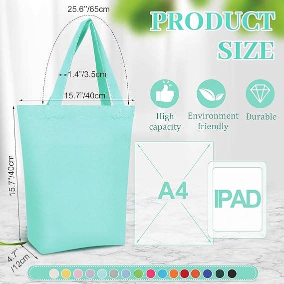 Crover - Wholesale Tote Bag - Unisex - Blank Cotton Canvas Tote Bags – Multi-Color 1