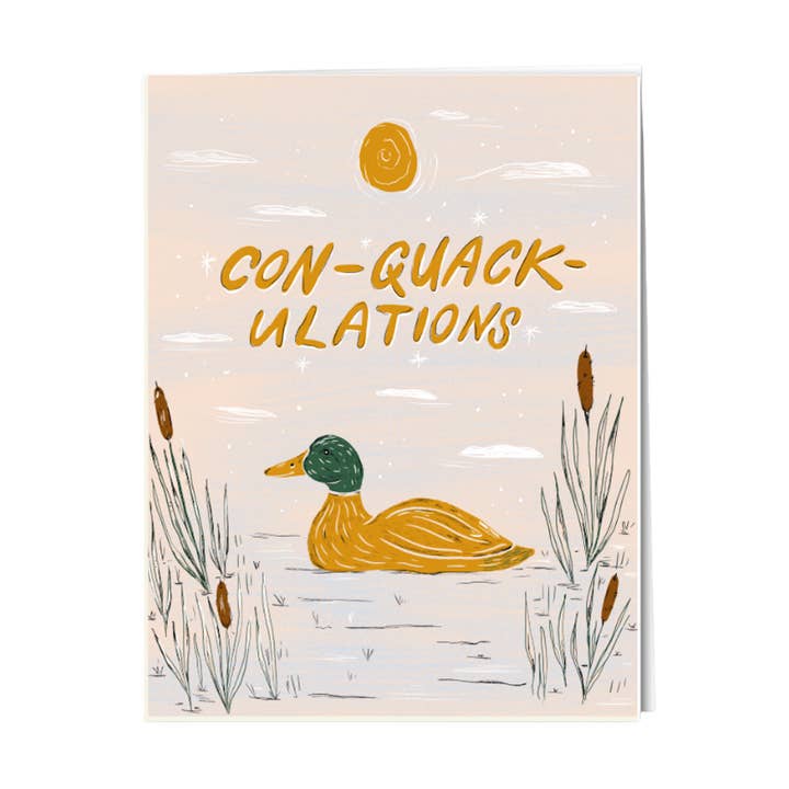 Con-quack-ulations generic congratulations for wholesale by Paper Protégé