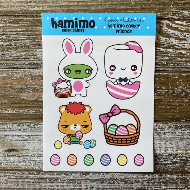 Sticker blad Pasen voor wholesale door Hamimo Small Things