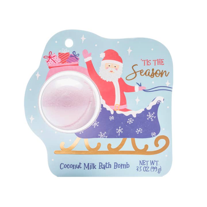Cait + Co - Wholesale Bath Bomb/Fizz - Santa Claus Christmas Clamshell Bath Bomb - Tis The Season1