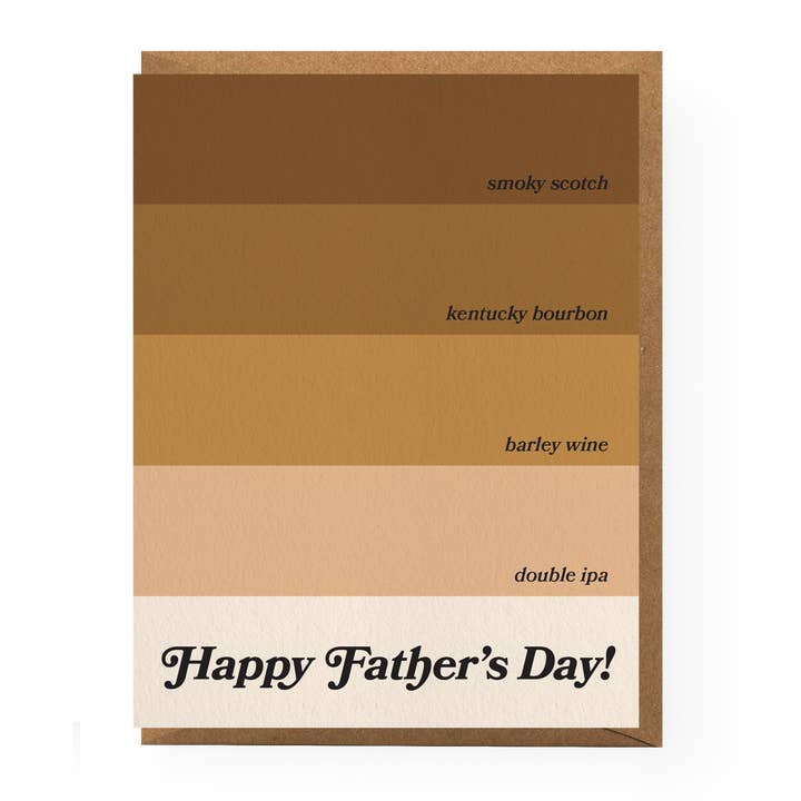 Paint Chip Father's Day Card for wholesale by Boss Dotty Paper Co.