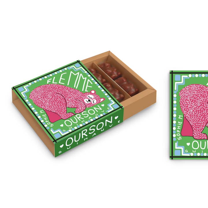 TASTY FRANCE - Vente Boîtes de chocolats - Ourson guimauve, mots tout doux fourreau