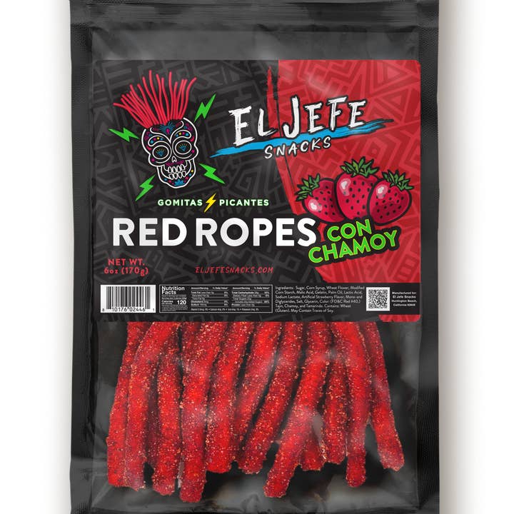 El Jefe - Red Ropes Con Chamoy for wholesale by J&K Distributors