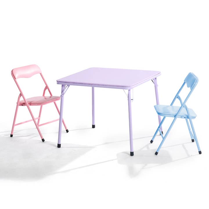 HOMYCASA DESIGN INC - Wholesale Chair - Kids - Page Multicolor Kids Folding Table and Chair Set, Set of 3 or 57