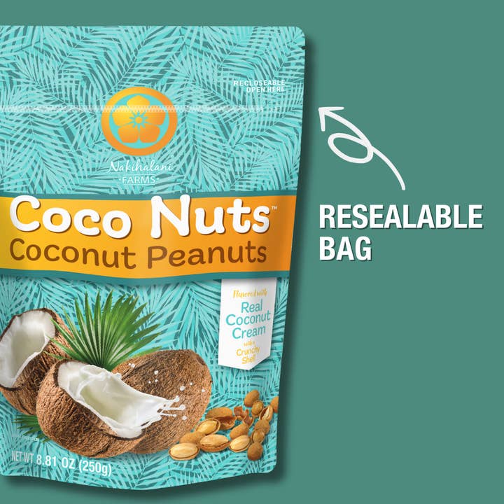 Nakihalani Farm - Wholesale Nuts - COCO NUTS! COCONUT CRUNCHY COATED PEANUTS3