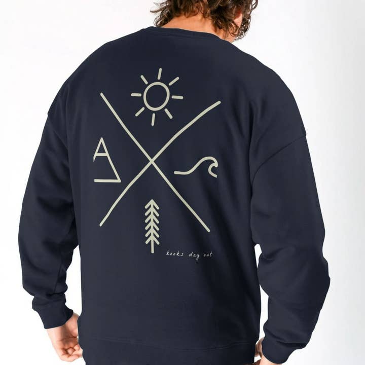 Men’s coastal sweater - Relaxed Fit Organic Cotton Sweater for wholesale by Union of Surf