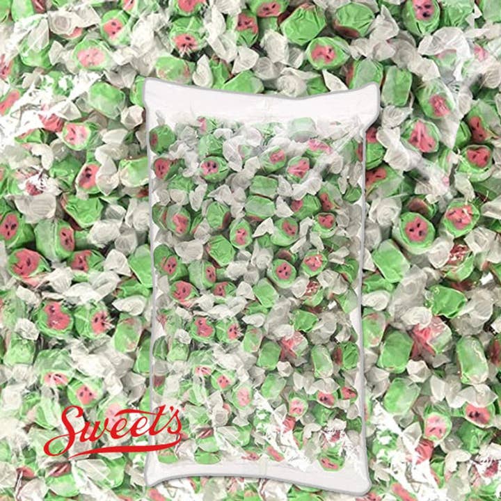 Sweet's Watermelon Salt Water Taffy Bag 3lb - 1ct for wholesale by I Got Your Candy