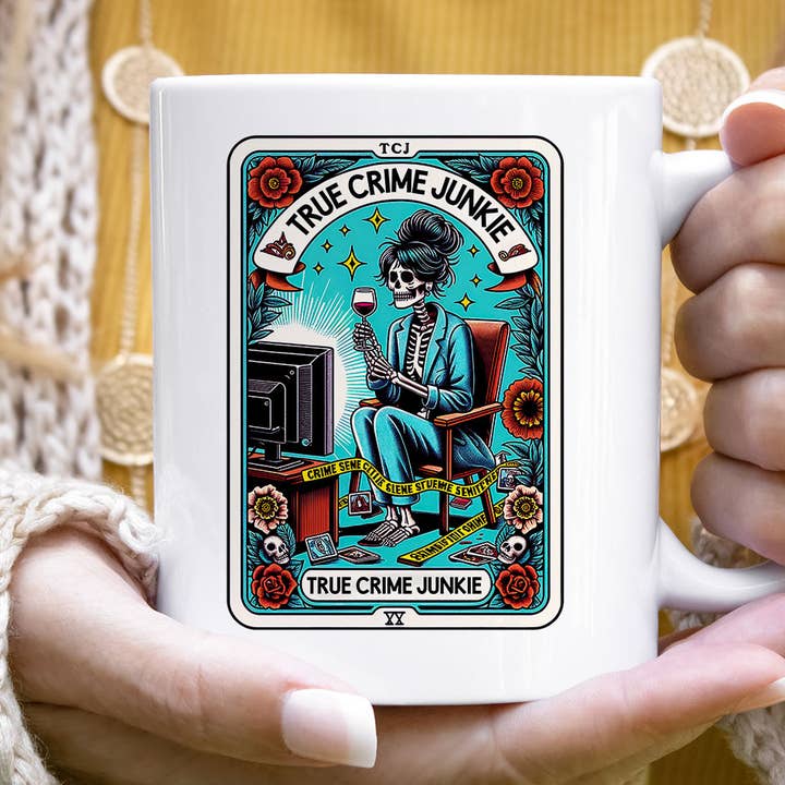 House Of Rodan – Caneca por atacado – True Crime Junky - Caneca de café de tarot engraçada0