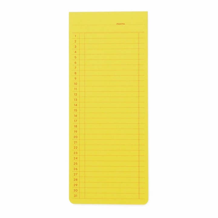 Hightide Penco Sticky Memo Pad Monthly for wholesale by Notable Designs (UK)