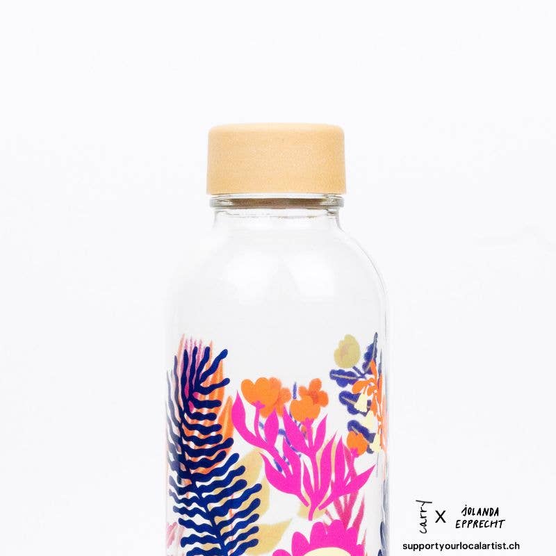 Carry Bottles - Wholesale Water Bottle - Glass water bottle - CARRY Bottle BOTANIC GARDEN 0.7l1