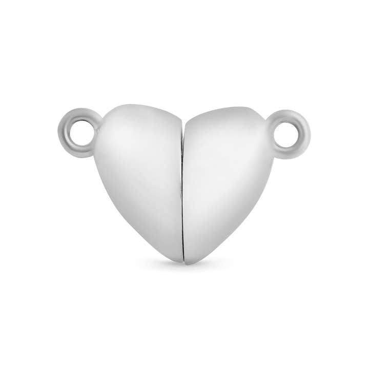 WJW - Wholesale Clasp - 18K Gold PVD Stainless Steel Heart Magnetic Clasp