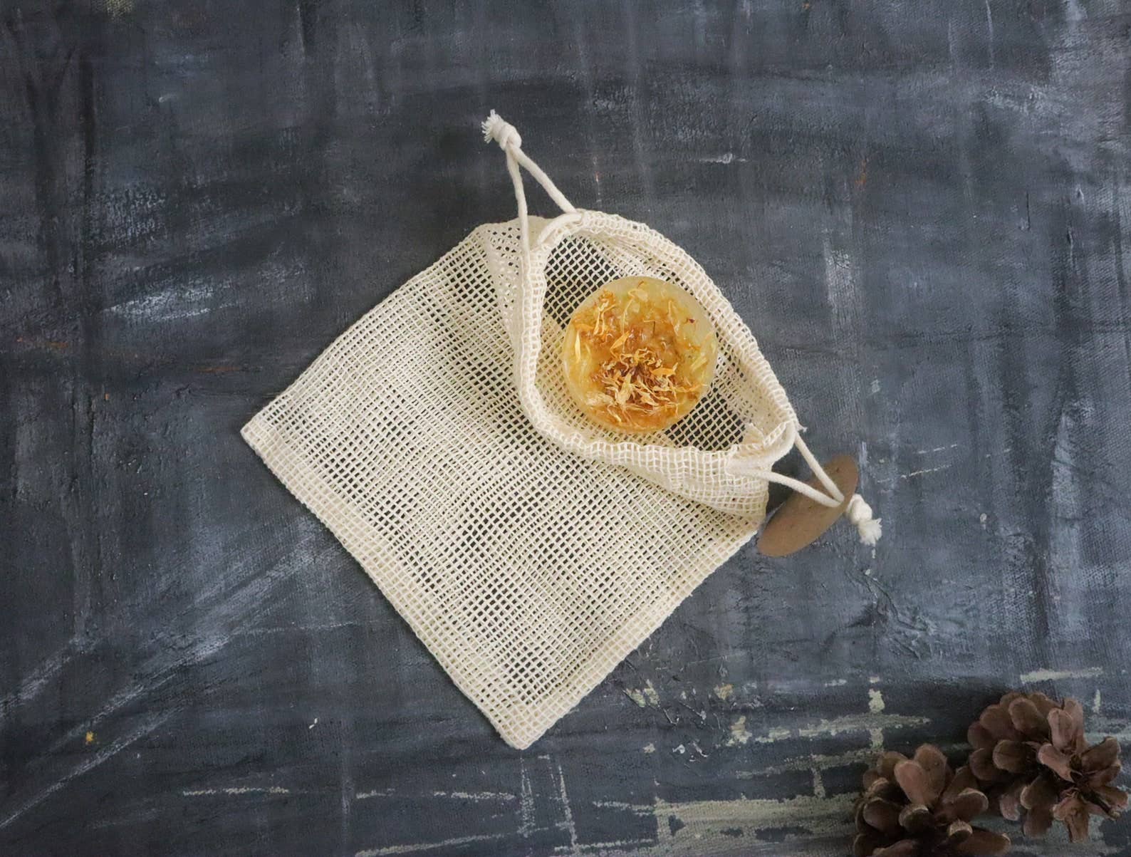 Plantish - Vente Sac à linge - Ensemble de 2 sacs en filet biologique6