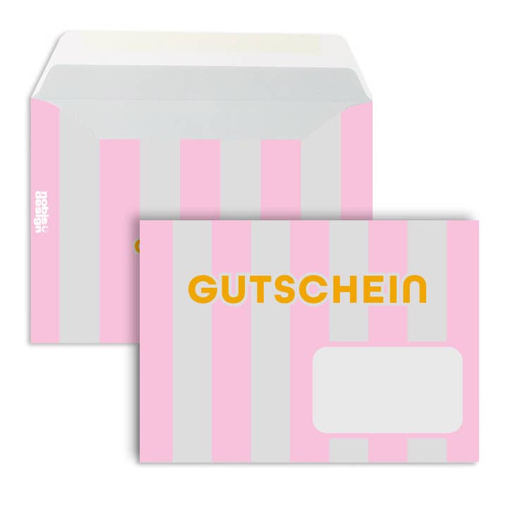 Envelope - estilo néon - riscas - vale por atacado de nobis design