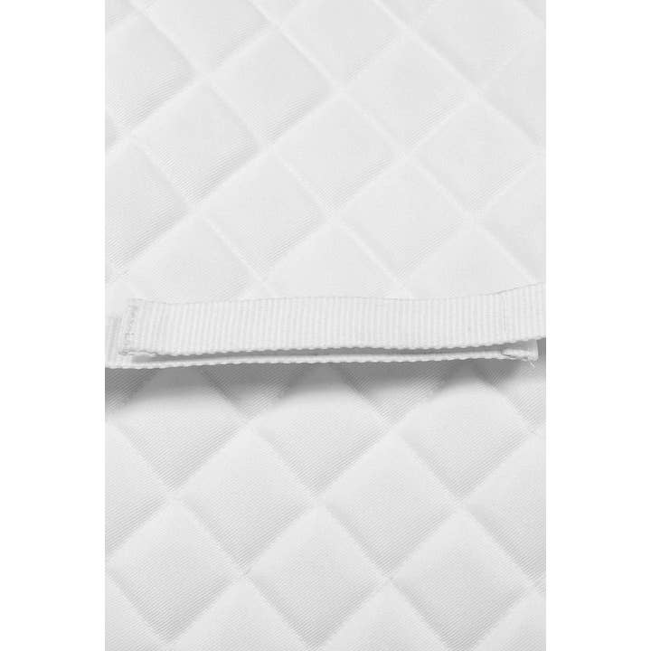 White TuffRider Sherpa Fleece Fully Lined Shaped Saddle Pad for wholesale on Faire