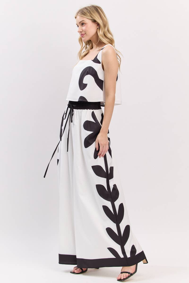 Peace Love Line - Wholesale Top & Pant Set (NOT Loungewear) - Women's - PL7472 - PRINTED WOVEN TOP AND PANT SET9