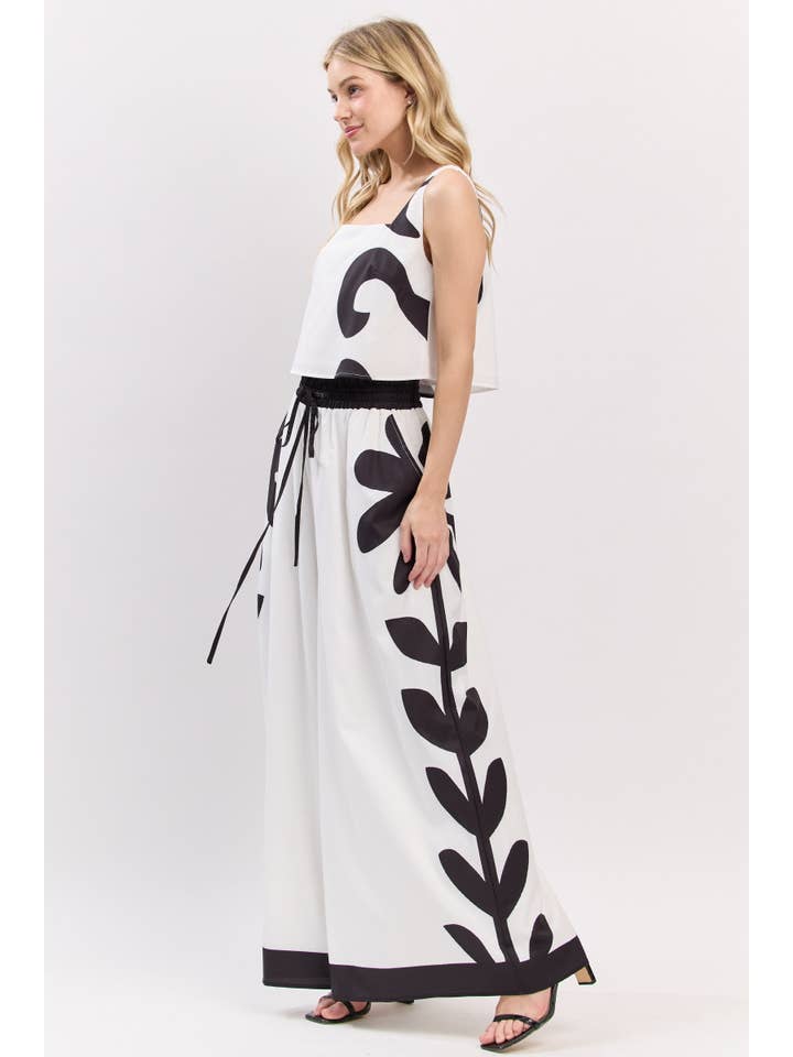 Peace Love Line - Wholesale Top & Pant Set (NOT Loungewear) - Women's - PL7472 - PRINTED WOVEN TOP AND PANT SET9