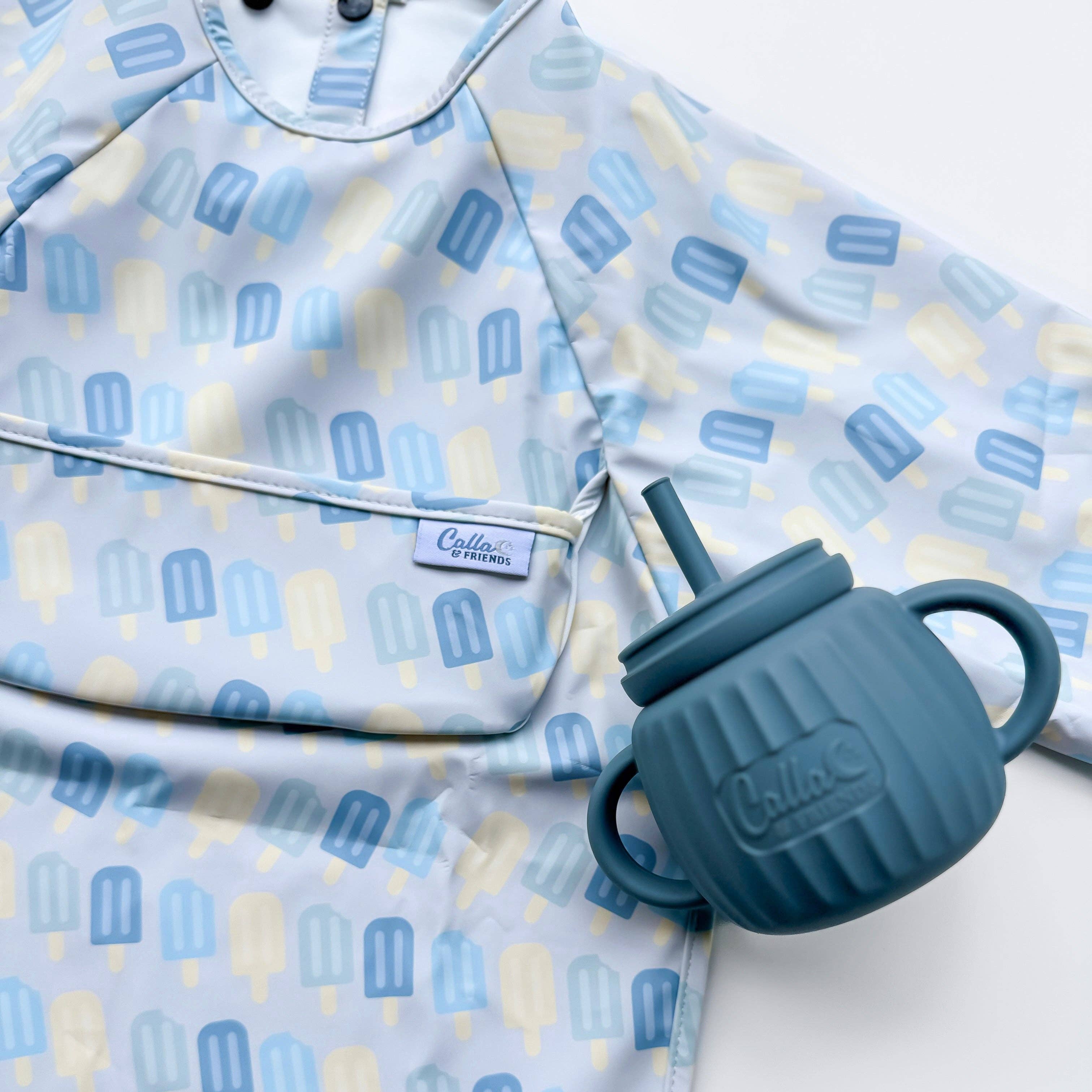 Calla & Friends - Wholesale Bib - Baby - The Grayson Long Sleeve Bib - Popsicles5