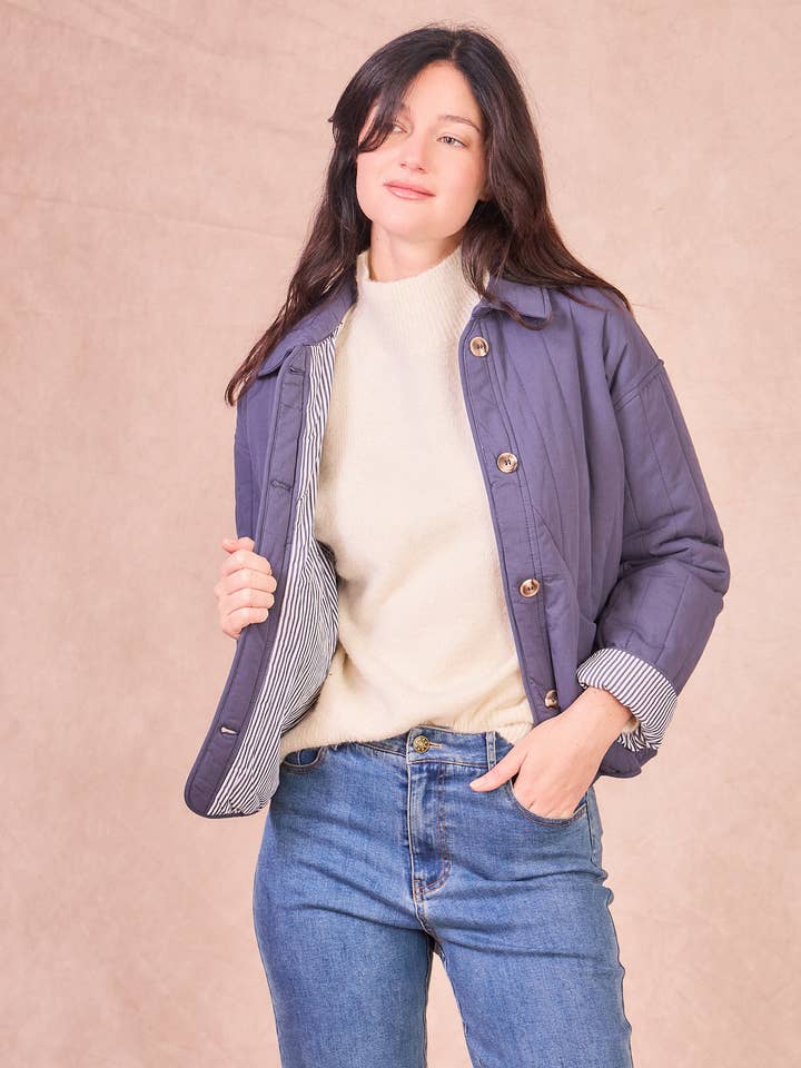 VIRGINIE — Veste matelassée 100 % coton pour la vente par Calie Paris