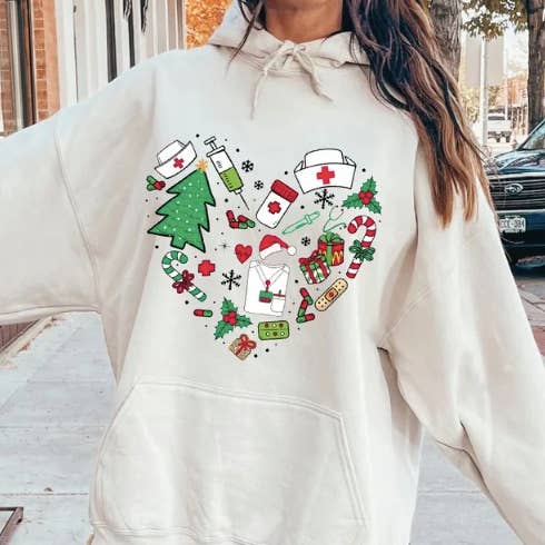 DTF natalizio medico o trasferimenti a sublimazione per la vendita all'ingrosso da parte di Sweet and Sassy Tees