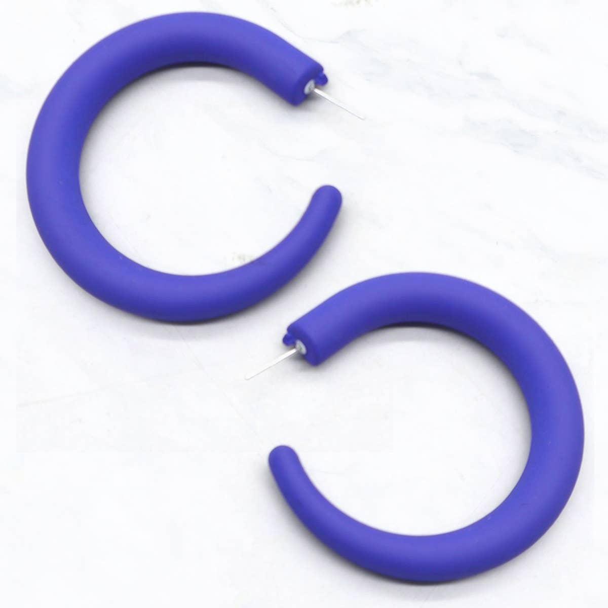 Suzie Q USA - Wholesale Hoop Earrings - Matte Colored Hoop Earrings4