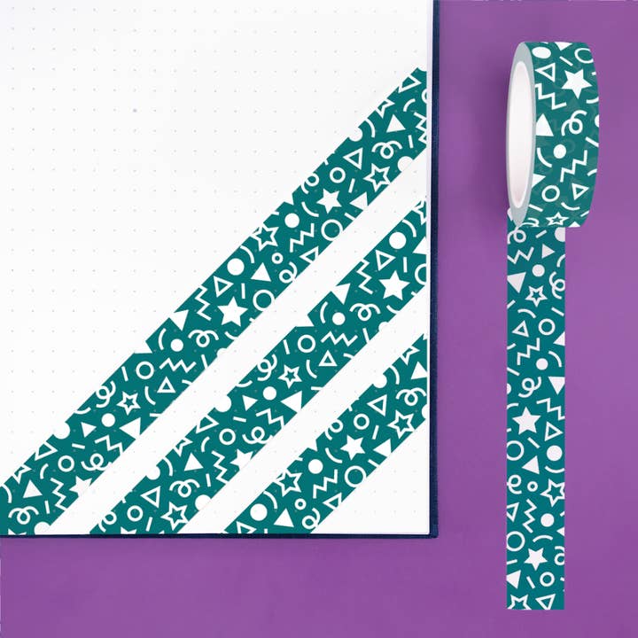 Oops a Daisy UK Ltd - Wholesale Washi Tape - Teal Confetti Washi Tape