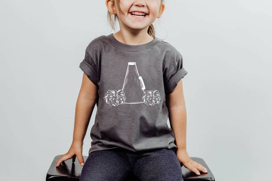 Love That For You - Wholesale Screen Printed T-Shirt - Kids - Cheer Pom Pom Kids T-Shirt0