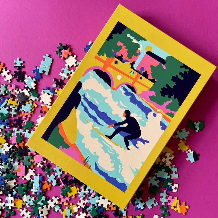 Ola del Eisbach para venta al por mayor de Das Puzzle Kollektiv