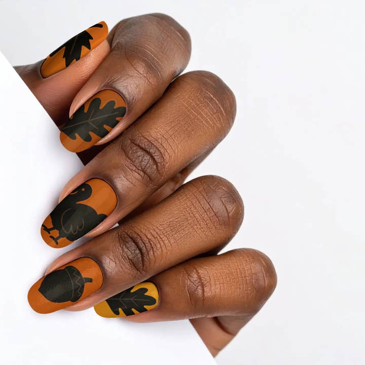 Unhas Postiças Gothic Harvest Black Bliss por atacado de FYNE BODY