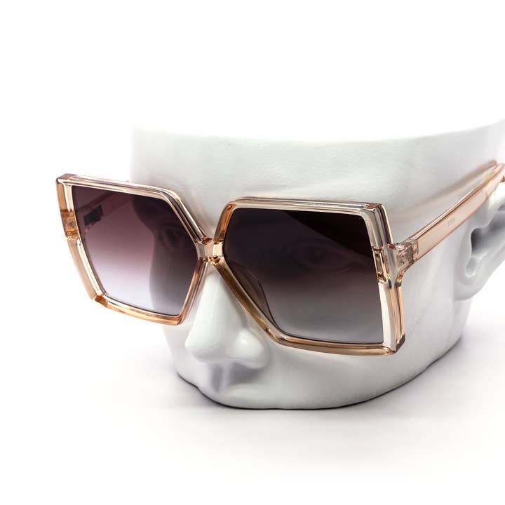 Still Friday - Wholesale Sunglasses - Unisex - Oversized Retro Super Square Gradient Lens Sunglasses2