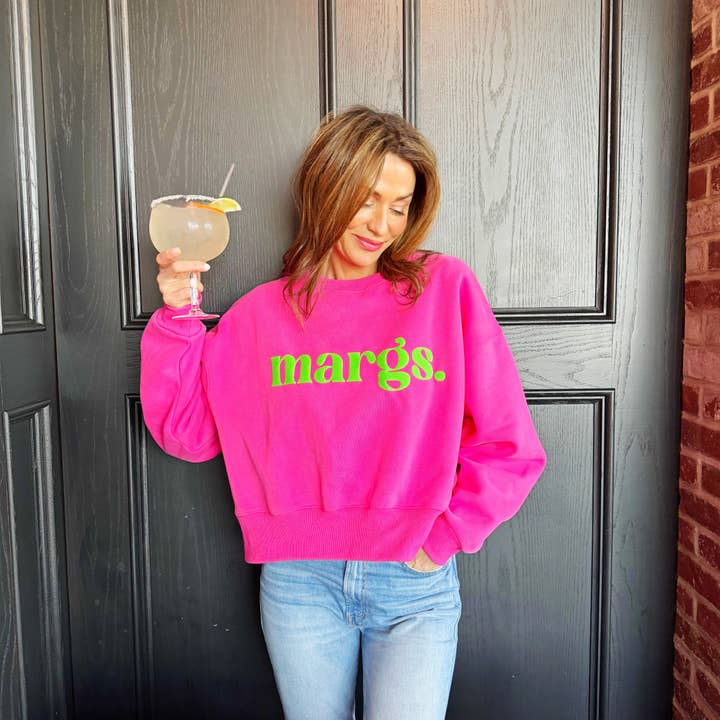 Sweat-shirt court Margs Lime Puff pour la vente par Poppy & Pine