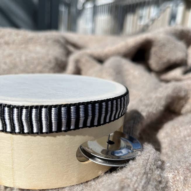 All Wooden Elements - Wholesale Musical toy – Kids & baby - 4 in Baby Mini Wooden Tambourine - Kids Drum Instrument Toy5