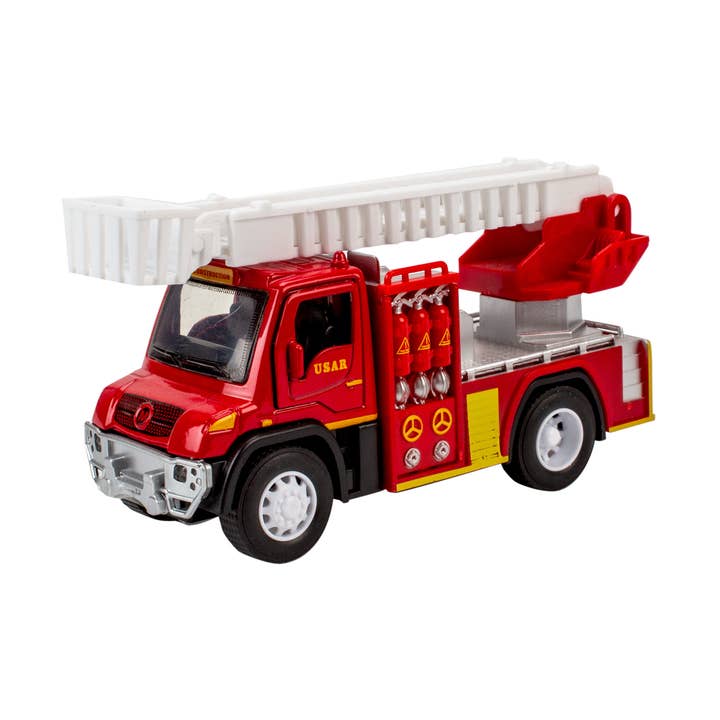 Camion de pompier avec son, lumière et fonction retour en arrière, modèle 1 pour la vente par Magni ApS