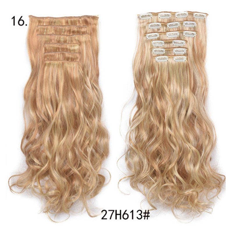VIGOR - Wholesale Hair Extensions - Long Curly Wavy Hair 16 Clip In Hair Extension22