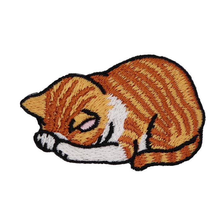 Søvnig Rød Kat Patch for engroshandel hos Merchbaendchen