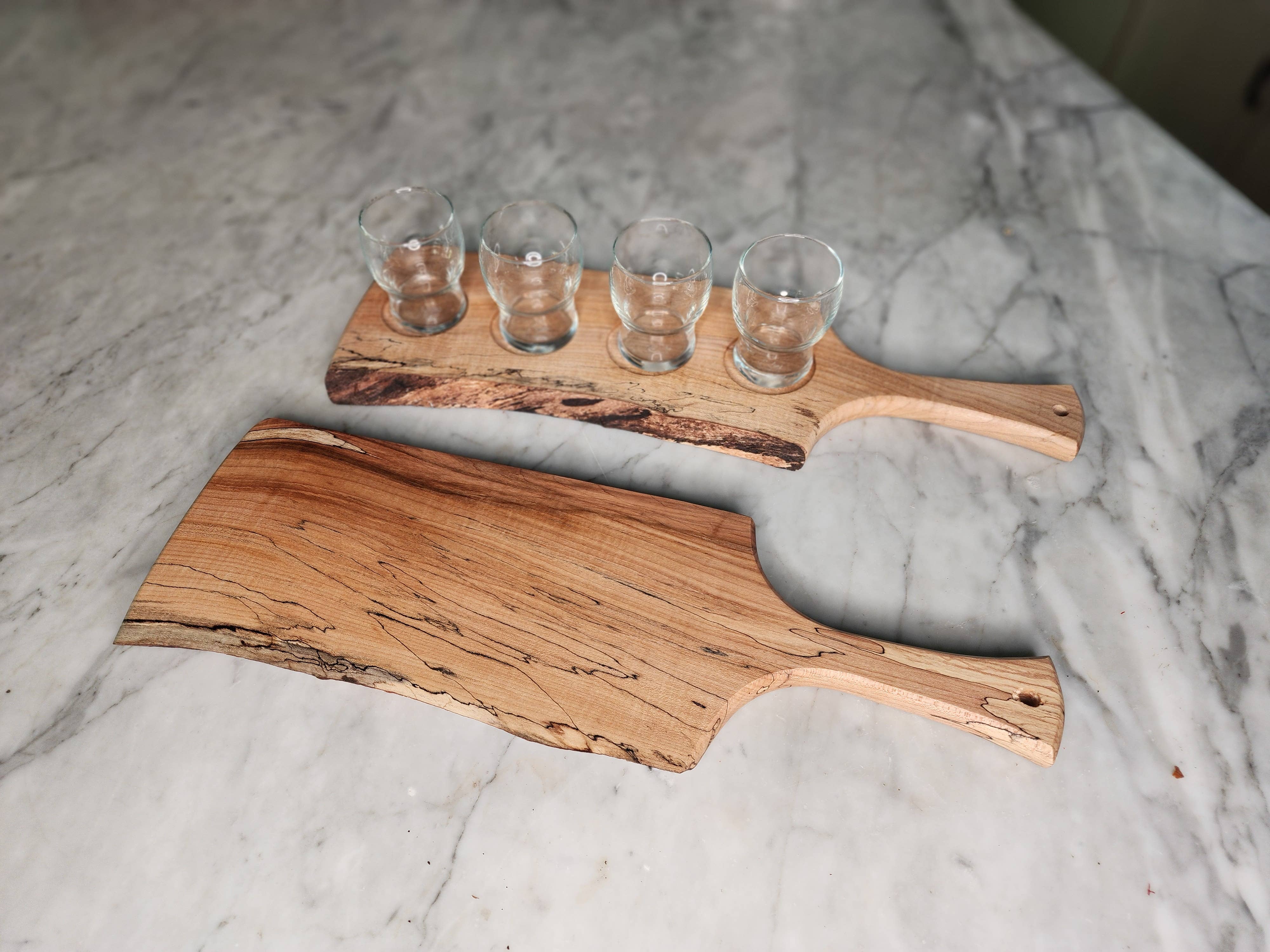 Petermans Boards and Bowls Inc. - Wholesale Cheese Board - 18" beer flight boards / charcuterie boards15