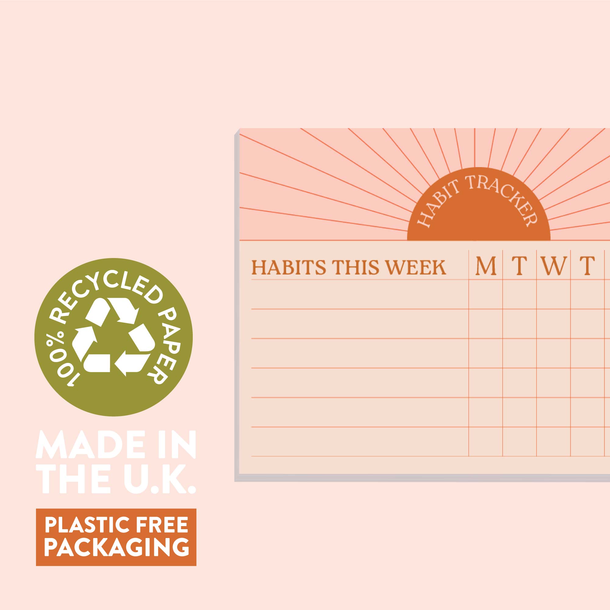 Good Tuesday (Once Upon a Tuesday) - Wholesale Planner - Weekly Habit Tracker Pad | Sun Ray | A63