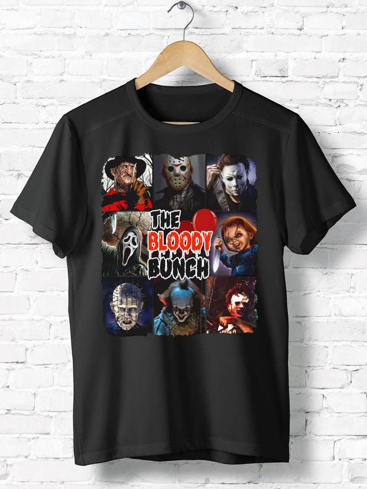 The Bloody Bunch Shirt, Friends Horror Characters Killer for wholesale by iBuyCanvas