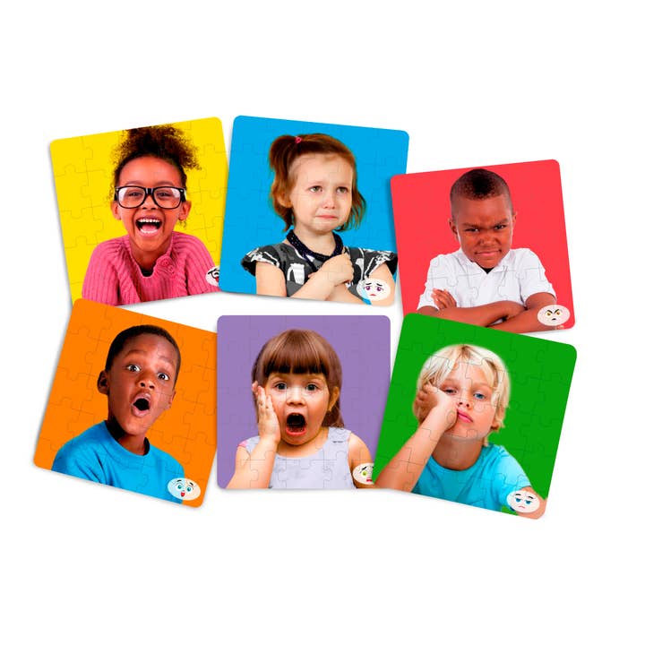 Emotions puzzle set of 6 for wholesale by Miniland Educational