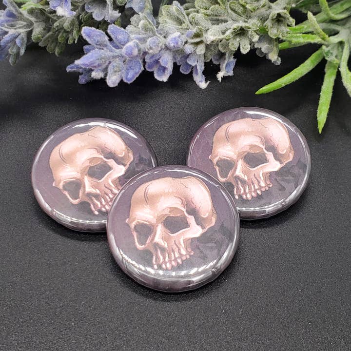 Masculine Skull (pin) for wholesale by DeadOn Studios