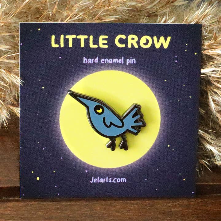 JelArts - Wholesale Lapel Pin/Button - Little Crow - Enamel Pin0
