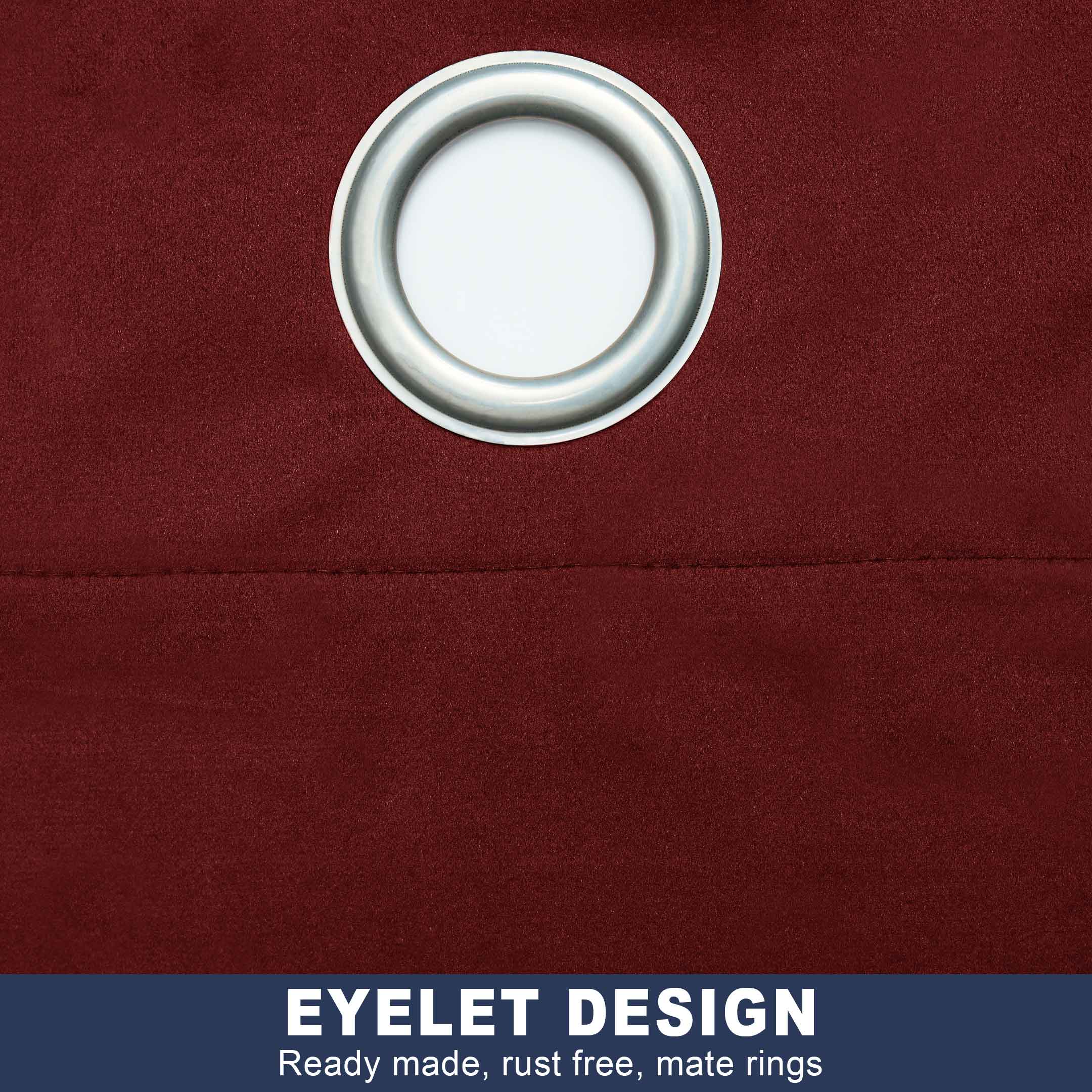 Cottonpassion_US - Vente Rideaux - rideaux de fenêtre en velours à isolation thermique à œillets et écharpe1