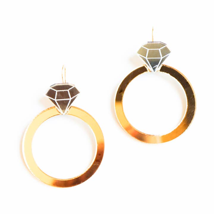 Aros de anel de diamante por atacado de Hazel & Ollie