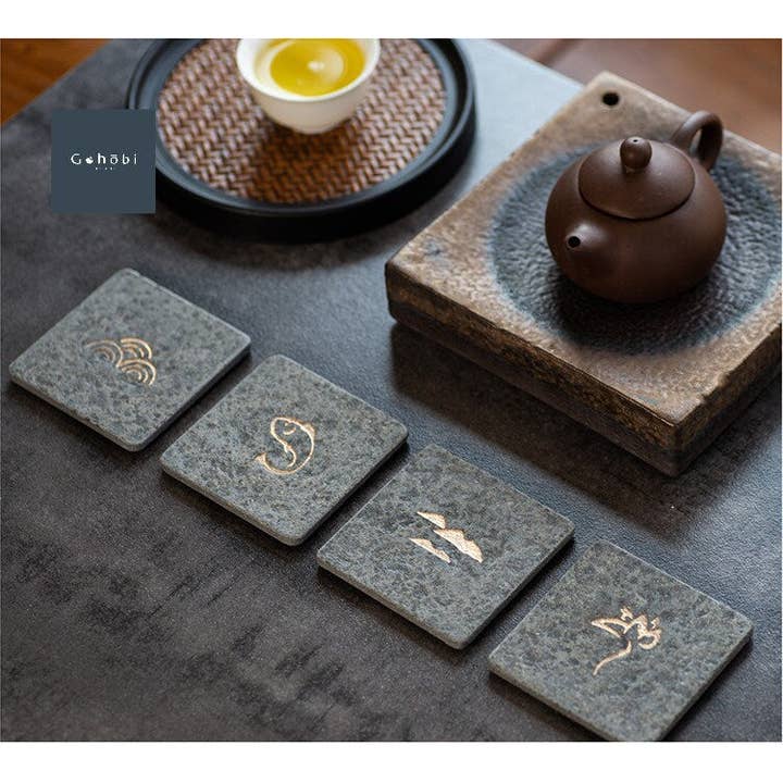 Gohobi Et sæt med 4 stenunderlag for engroshandel hos Gohobi (We cover U.S. import duties)