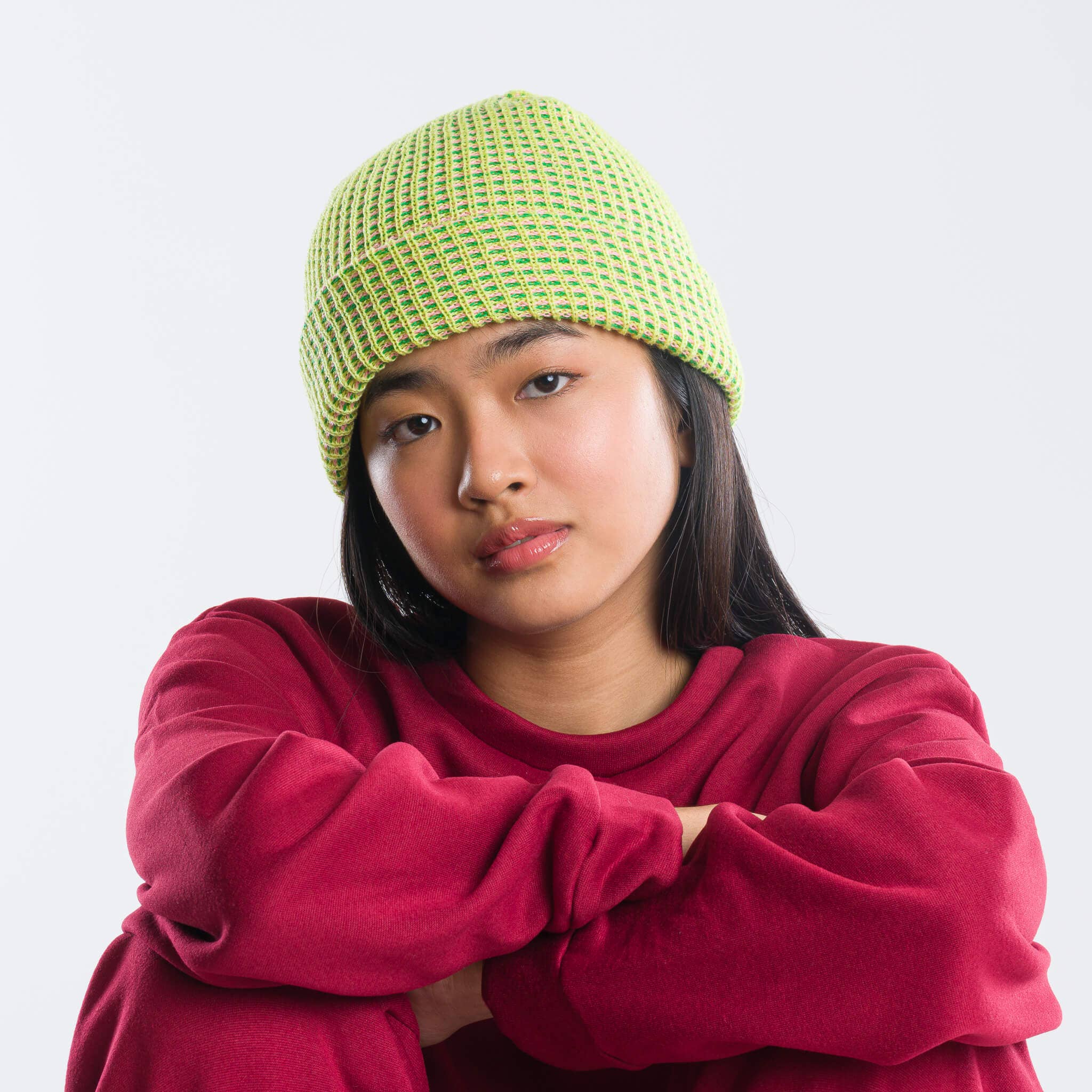VERLOOP | knits - Wholesale Beanie - Unisex - Simple Grid Knit Beanie15